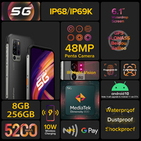 Ulefone Armor 11 5G wytrzymały telefon komórkowy Android 10 8GB + 256GB wodoodporny smartfon 48MP NFC telefon komórkowy bezprzewodowe ładowanie 2